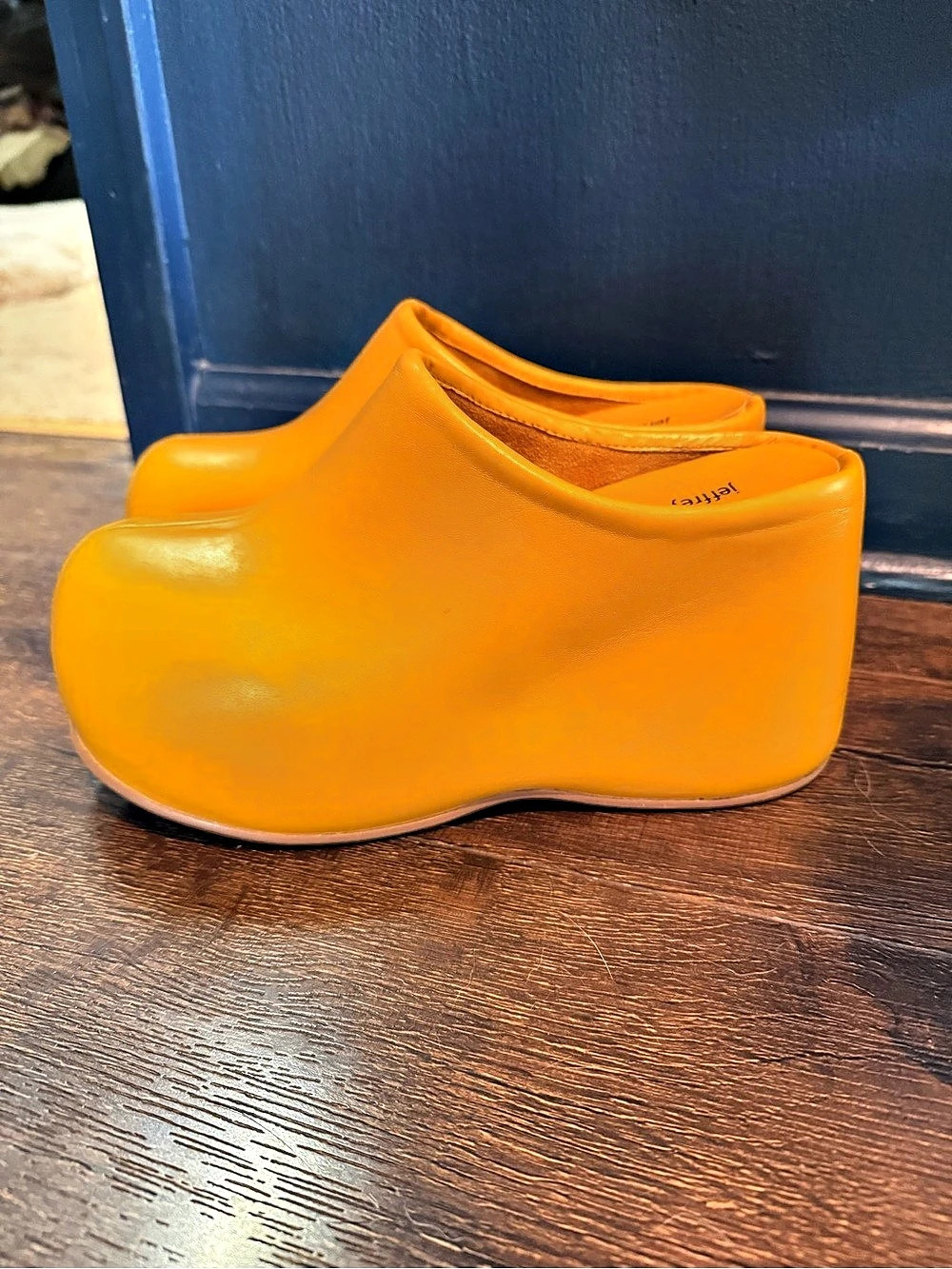 Jeffrey Campbell vegan Cloggin Platform Clog Platform Clogs Yellow US 8 - Picture 4 of 5